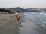 Albena-Bulgaria. Valeran tavernasta illallista. Mell on Balchik.