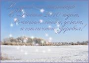 Поздравляю с Новым 2010 годом! Счастья, любви, успеха, удачи, исполнения Ваших желаний, а самое главное: отличного здоровья Вам 