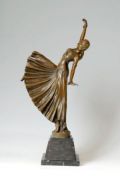 EP 014 antique brass statue girl statue
