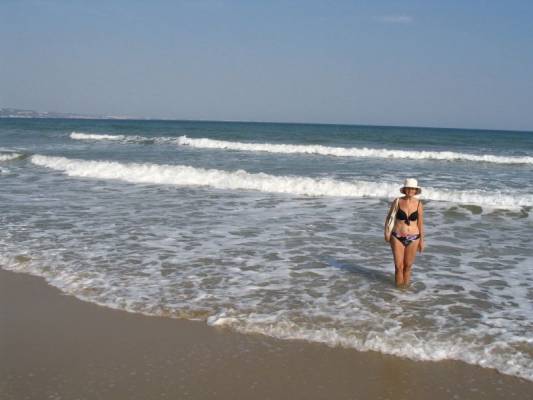 Albena-Bulgaria. Kulkemassa tavernaan. Kaliakranniemi.