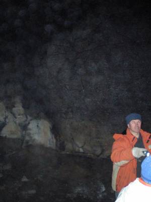 in the cave
