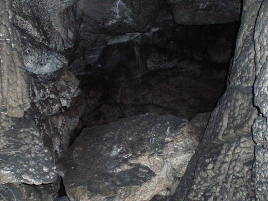 in the cave