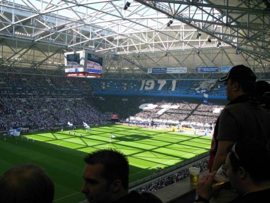 Gelsenkirchen, 10/05/08, Schalke Stadium, before the match Schalke vs Eintracht