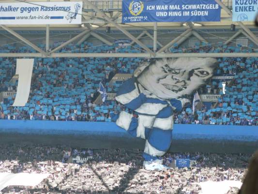 Gelsenkirchen, 10/05/08, Schalke Stadium, before the match Schalke vs Eintracht