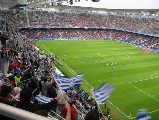 Salzburg,14/06/08,Stadion Salzburg Wals-Siezenheim,before the match Greece vs Russia