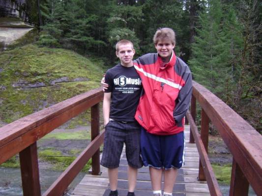 My bro and I at Wolf Creak